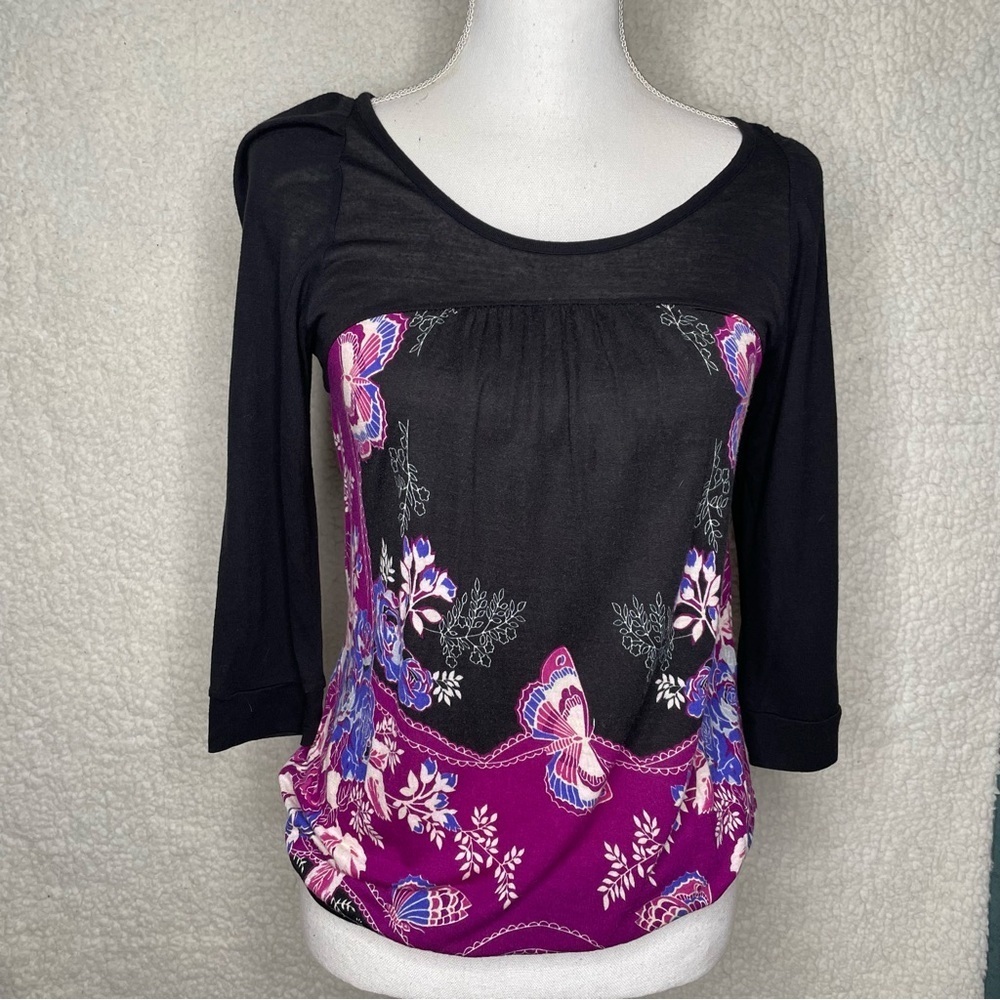 Vintage Y2K 90s Free People boho tunic top small